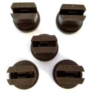 Pack of 5 Brown Standard Fan Nozzle Tips 110 Degrees, Sprayer, Spray
