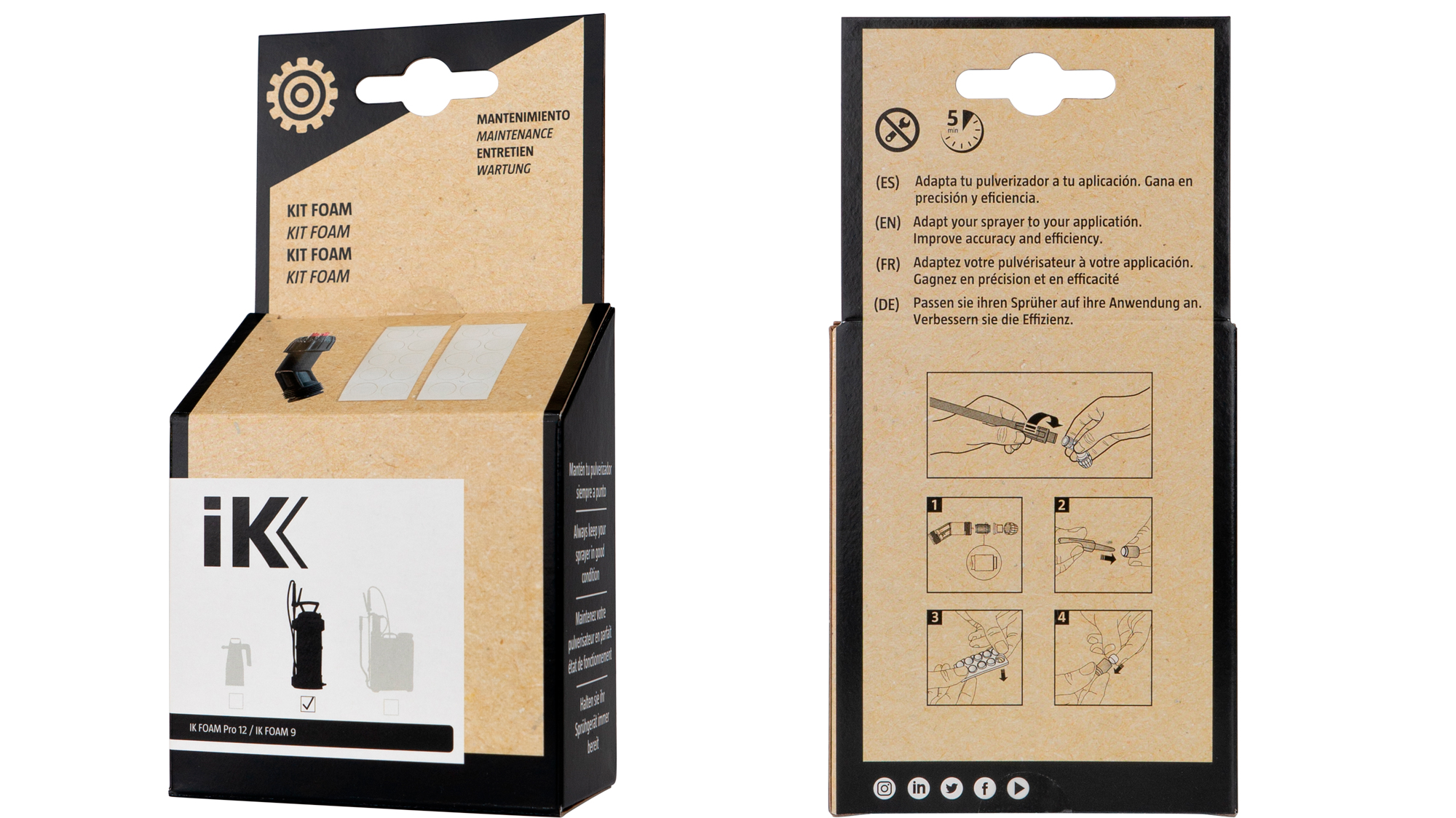 foam kit foam pro 12 foam 9 back box