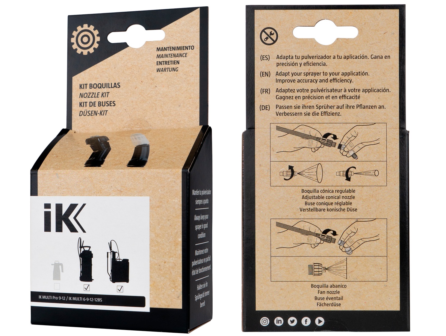 nozzle kit ik multi 6-9-12-12bs pro 9-12 back box